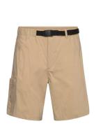Akjan Tec Grosgrain Belt Shorts Bottoms Shorts Casual Beige Anerkjendt