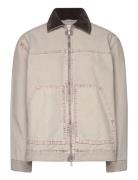Padded Cotton Canvas Jacket Fôret Jakke Beige Monki