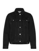 A Slouch Jacket Black Salt Dongerijakke Denimjakke Black ABRAND