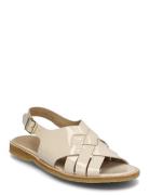 Sandals - Flat - Open Toe - Op Flate Sandaler Beige ANGULUS