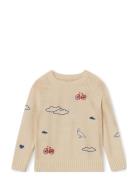 Magic Icon Pullover Tops Knitwear Pullovers Cream Fliink