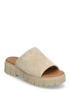 Women Slides Slippers Tøfler Cream Tamaris
