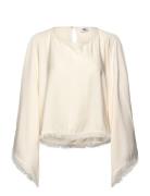 Hailie Blouse Tops Blouses Long-sleeved Cream Twist & Tango