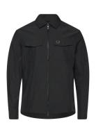 Zip Through Overshirt Tops Overshirts Black Fred Perry