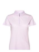Peoria Ss Polo Shirt Tops T-shirts & Tops Polos Pink Daily Sports