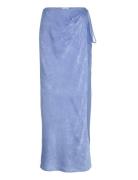Crushed Satin Skirt Skirts Satin Skirts Blue Scotch & Soda