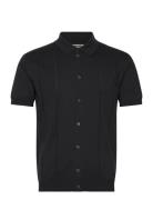 Horatio Knit Polo Designers Polos Short-sleeved Black Baracuta