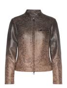 Tucson Skinnjakke Skinnjakke Brown Desigual