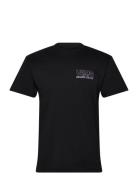 Shop Front Ss Tops T-shirts Short-sleeved Black VANS