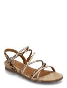 Women Sandals Flate Sandaler Beige Tamaris