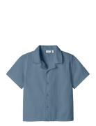 Nmmfebek Ss Nreg Shirt Tops Shirts Short-sleeved Shirts Navy Name It