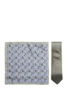 Tie & Pocket Square Slips Green Amanda Christensen