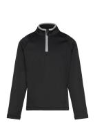 Boys Waffle Fleece 1/4 Zip Sport Fleece Outerwear Fleece Jackets Black...
