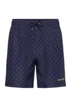 Logo Swimshorts Badeshorts Navy Daily Paper