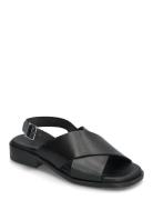 Carly Flate Sandaler Black Pavement