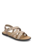 Tia 2.0 Flate Sandaler Beige VAGABOND