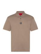 Deabono_D Designers Polos Short-sleeved Brown HUGO