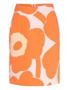 Ainoa Unikko Blyantskjørt Skjørt Orange Marimekko