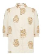 Sc-Pompeia Tops Shirts Short-sleeved Cream Soyaconcept