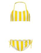 Kogholiday Rouching Bikini Set Acc Bikini Yellow Kids Only