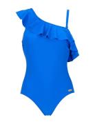 Swimsuit Teresa Badedrakt Badetøy Blue Damella Of Sweden