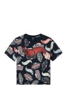 Nmmary Hotwheels Nreg Ss Top Sky Tops T-shirts Short-sleeved Navy Name...