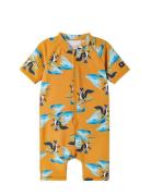 Swim Overall, Atlantti Sport Swimsuits Orange Reima