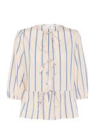 Kotrinasz Blouse Tops Blouses Long-sleeved Cream Saint Tropez