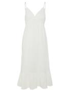 Pclatina Strap Dress Wvn Bc Strandklær White Pieces