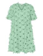 Yasabel Ss V-Neck Dress - D2D Kort Kjole Green YAS