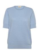 Fqdodo-Pu-Dottie-Ss Tops Knitwear Jumpers Blue FREE/QUENT