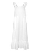 Lina Dress Knelang Kjole White Noella