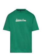 Tnore Os S_S Tee Tops T-shirts Short-sleeved Blue The New