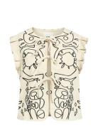 Objmaple Waistcoat Cc2 Ss Tops Blouses Sleeveless Cream Object