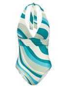 Summer Mix & Match Op Plunge Pt Badedrakt Badetøy Multi/patterned Triu...