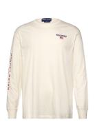 Classic Fit Polo Sport Jersey T-Shirt Tops T-shirts Long-sleeved White...