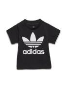 Trefoil Tee Sport T-shirts Short-sleeved Black Adidas Originals