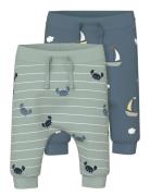 Nbmvroels 2P Pant Box Bottoms Sweatpants Blue Name It