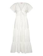 Fransisko Maxi Dress Maxikjole Festkjole White A-View