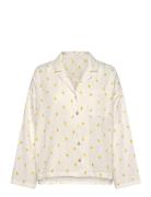 Pyjama Shirt Seersucker Topp White Lindex
