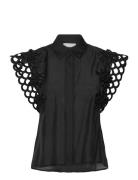 Cmmolly-Shirt Tops Shirts Short-sleeved Black Copenhagen Muse