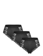 Brief Brazilian High Iris 3 P Lingerie Panties Brazilian Panties Black...