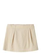 Nkffalinnen Skirt Dresses & Skirts Skirts Short Skirts Beige Name It