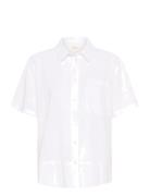 Reneepw Sh Tops Shirts Short-sleeved White Part Two