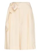 Triple Georgette-Short Kort Skjørt Cream Lauren Ralph Lauren