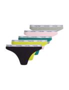 Thong 5 Pk Stringtruse Undertøy Multi/patterned Calvin Klein
