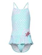 Swimsuit With Straps And Floun Badedrakt Badetøy Multi/patterned Linde...
