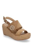 Susan Sling Sko Wedge Brown Replay