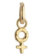 Feminine Power Charm Halskjede Anheng Gold Enamel Copenhagen