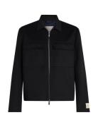 2 T Double Face Wool Jacket Ulljakke Jakke Black Calvin Klein